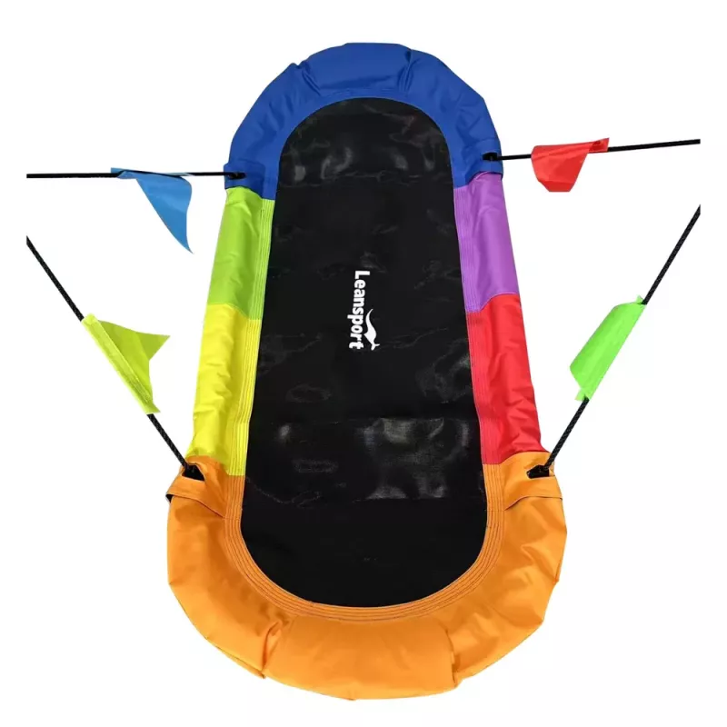 Huśtawka ogrodowa LEAN SPORT Gniazdo Bociana Prostokątna Kolorowa 167 x 75 cm