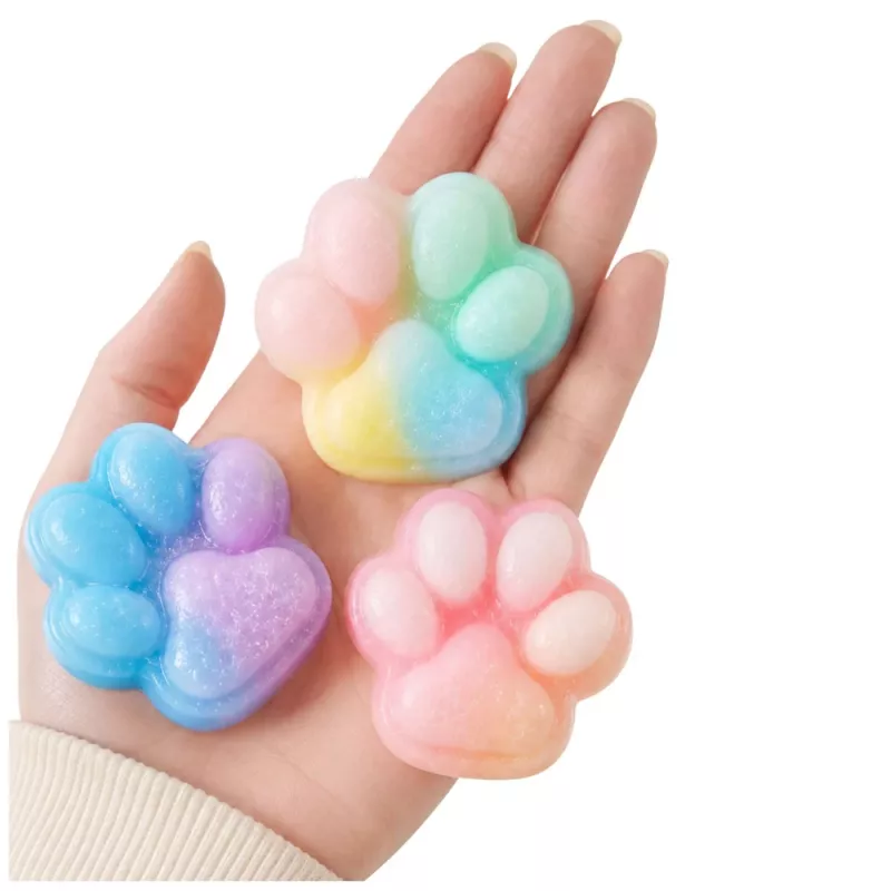 LEAN TOYS DIY Zestaw Kreatywny do Tworzenia Squishies Łapa Kota 44 szt.