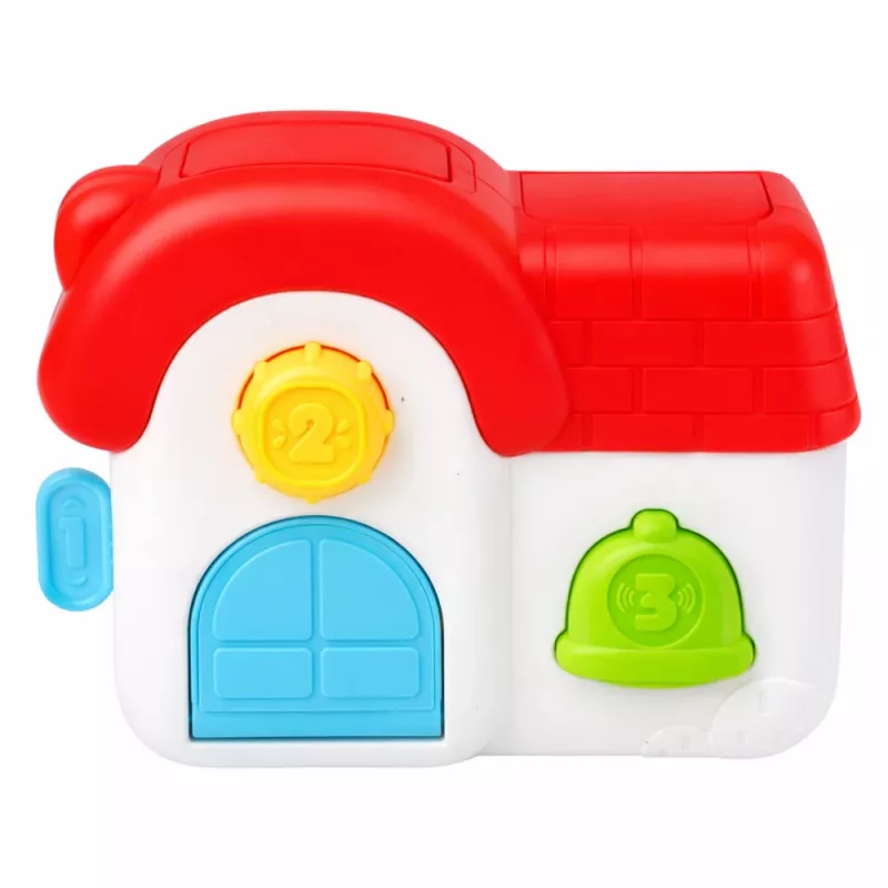 LEAN TOYS Interaktywny Edukacyjny Domek dla Maluchów - Wyskakujące Zwierzątka