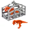 LEAN TOYS Zestaw Transportowy Dinozaurów: Ciężarówka, Laweta, Helikopter, Światła, Dźwięk