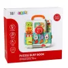 LEAN TOYS Interaktywna Książka Edukacyjna Tablica Manipulacyjna Światła Dźwięki 16 szt.