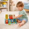 LEAN TOYS Interaktywna Książka Edukacyjna Tablica Manipulacyjna Światła Dźwięki 16 szt.