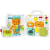 LEAN TOYS Interaktywna Książka Edukacyjna Tablica Manipulacyjna Światła Dźwięki 16 szt.