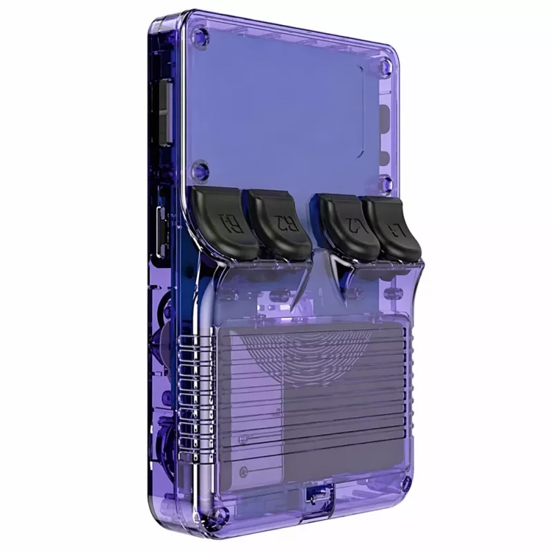 LEAN TOYS Mini R36S Przenośna Konsola do Gier Retro 21 000 IPS 3,5 Cala Fioletowa