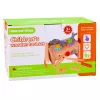 LEAN TOYS Drewniany Zestaw Narzędziowy dla Dzieci z Kołami Zębatymi i Nakrętkami - 25 Elementów, Drewno FSC, Wiek 3+