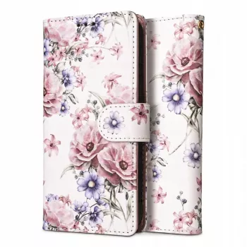 TECH-PROTECT Etui Portfel dla Redmi Note 13 Pro 5G / Poco X6 5G z Kieszenią na Karty, Floral