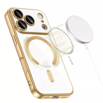 Tech-Protect MagFlex MagSafe Case do Apple iPhone 17 Pro, Shiny Gold