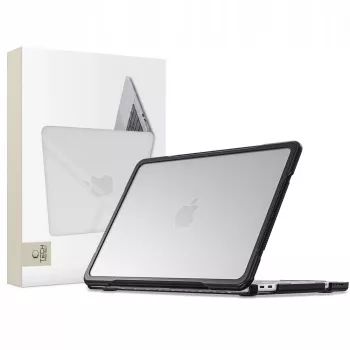 Tech-Protect Velar MacBook Neo 13 2026 Hard Shell Case Black/Matte Clear