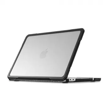 Tech-Protect Velar MacBook Neo 13 2026 Hard Shell Case Black/Matte Clear