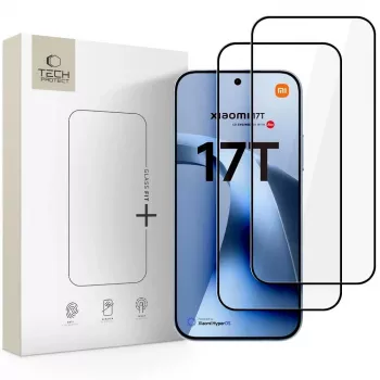 Tech-Protect Glass Fit+ 2-Pack szkło ochronne do Xiaomi 17T, czarny