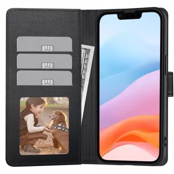 Tech-Protect Wallet Case dla Xiaomi Redmi 15 4G / 5G, Czarny