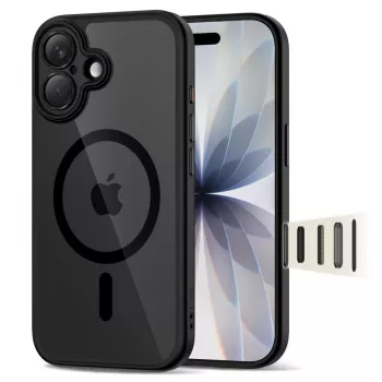TECH-PROTECT MAGPEAK Magsafe CC iPhone 17 Black/Clear