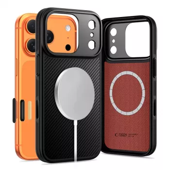 TECH-PROTECT KEVLAR ARAMID CC MAGSAFE IPHONE 17 PRO BLACK