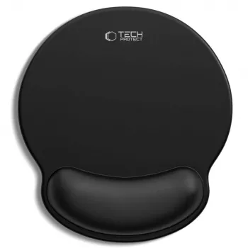 TECH-PROTECT A200 Podkładka pod mysz z żelem pod nadgarstek 25 x 22,5 cm Czarny