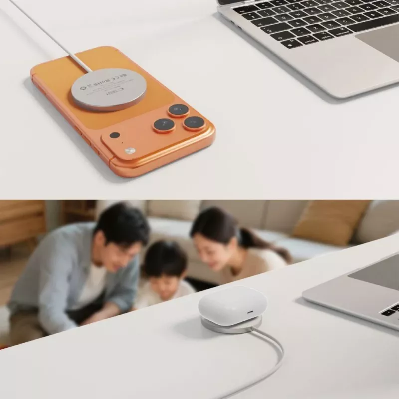 TECH-PROTECT A50 Ładowarka bezprzewodowa magnetyczna MagSafe 25W Qi2.2 Biała