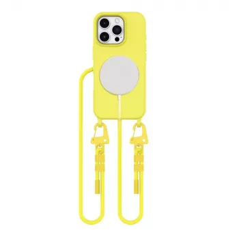 Tech-Protect Magnecklace Magsafe Case do Apple iPhone 16 Pro Żółty