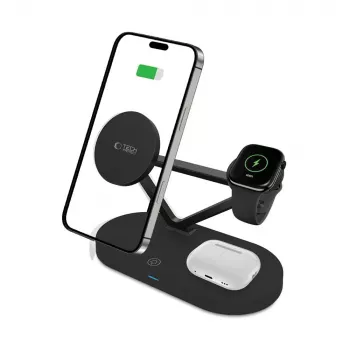 Tech-Protect QI15W-A41 3IN1 MagSafe Charging Stand Black
