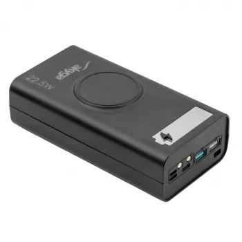 Akyga AK-BC-05 obudowa power banku 37000 mAh, 12x 18650, 22.5W, Qi, USB-C, 2x USB-A, Lightning