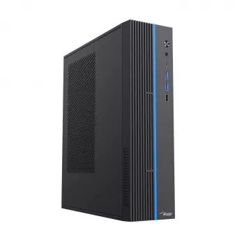 Obudowa PC Akyga AK-302-01BL SFF, Micro ATX / Mini ITX, USB-C + 2x USB 3.0 + USB 2.0, bez zasilacza, czarna