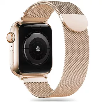 TECH-PROTECT Pasek Milanese Loop do Apple Watch 4 / 5 / 6 / 7 / 8 / 9 / SE (38 / 40 / 41 mm) Złoty
