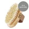 GLOV Dry Body Brush - Natural Tampico Bristles, Beechwood Handle, Ergonomic Hand Strap for Exfoliation and Massage