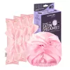 GLOV_SET Sweet Satin Dreams Heatless Hair Curlers 3szt + Double-Layer Satin Sleep Cap 1szt Czarny