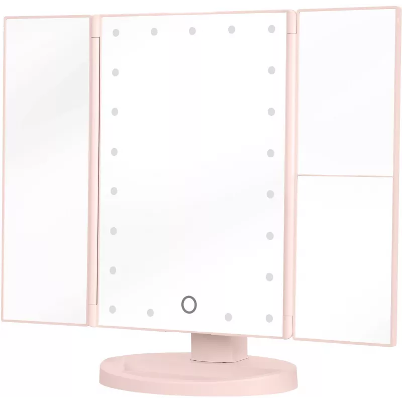 Humanas HS-ML04 LED Makeup Mirror with Illumination - Pink