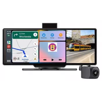 Odbiornik Tracer CR-PLAY 10.2 z bezprzewodowym CarPlay/Android Auto i 10,2-calowym ekranem dotykowym IPS