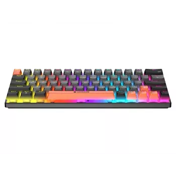 Tracer GameZone Raptor 63 Przewodowa Mechaniczna Klawiatura Gamingowa, Format 60%, Przełączniki Outemu Blue, Podświetlenie RGB, Grafit