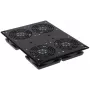 DELTA OPTICAL A19-4W 19 inch 1U Panel Wentylacyjny do Szafy Rack, 4x120mm, 230V AC, Czarny