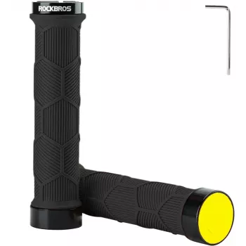 ROCKBROS Bicycle Grips 40720007001 with Reflectors - Black