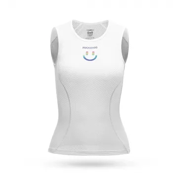 ROCKBROS Women's Quick-Dry Cycling Base Layer Sleeveless YDBX001 White XL/XXL