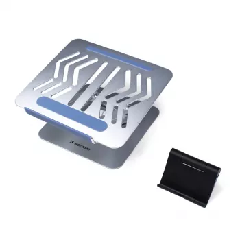 Wozinsky 360° Silver Laptop Stand z Uchwytem na Telefon