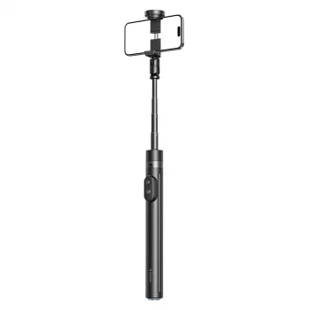 Profesjonalny selfie stick Wozinsky WRZP1 z automatycznie rozkładanymi nogami, funkcją statywu, 1,7 m - czarny