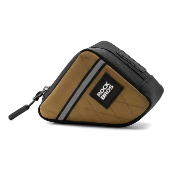 Torba ramowa rowerowa trójkątna ROCKBROS 0,25 L - Brązowa