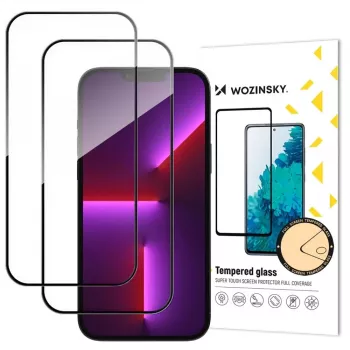 Wozinsky Full Glue Tempered Glass 2-Pack do iPhone 17, iPhone 16 Pro