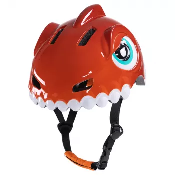 Kask rowerowy dla dzieci Wozinsky Motyw Dinozaur 52-56 cm Czerwony