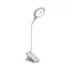 WOZINSKY Mini Bezprzewodowa Lampa LED do Czytania z Klipsem i Kablem USB-C - Biała