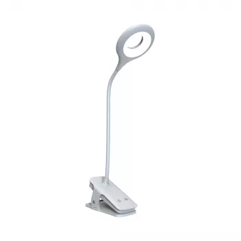 WOZINSKY Mini Bezprzewodowa Lampa LED do Czytania z Klipsem i Kablem USB-C - Biała