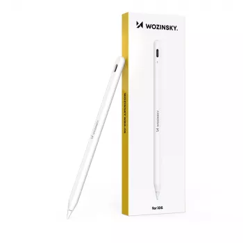 Wozinsky Stylus do iPad Apple iPad 2018-2025 | USB-C | Szybkie ładowanie - Biały