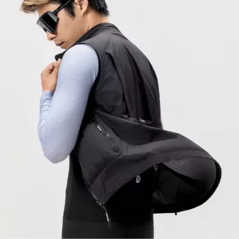 ROCKBROS Windproof Cycling Vest YDMJ003 Spring/Autumn Size M Black