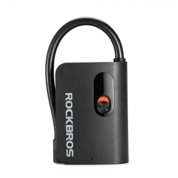 ROCKBROS L1 Mini Przenośna Elektryczna Pompka Powietrza 70 PSI Kompresor Długość Węża 200 mm Schrader - Czarny