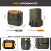 ROCKBROS W019 Bicycle Handlebar Bag 13.5-24L Green-Orange