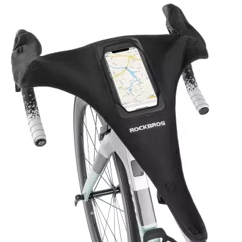 ROCKBROS D78 Bicycle Sweat Guard z kieszenią na telefon i okienkiem dotykowym - Czarny