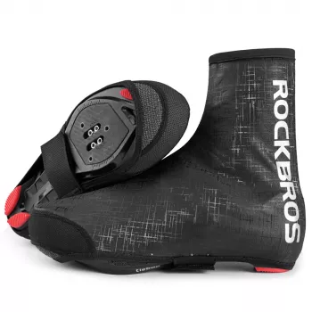 Rockbros LF1081 Wodoodporne i wiatroszczelne ochraniacze na buty rowerowe 42-46 EU - Czarny