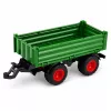 LEAN TOYS Ciągnik Rolniczy z Wywrotką, Gumowe Koła, Zielony, 1:24