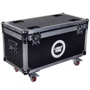 CASE4ME CC80 Cable Box Suitcase - Aluminiowa rama, panele ABS, czarny, zamykany, z przegrodami