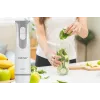 ZELMER ZHB4555S 1000W Blender Ręczny, Srebrny/Czarny, Ostrze ze Stali Nierdzewnej, Regulacja Prędkości z Turbo, Rozdrabniacz 500ml, Trzepaczka, Kubek 700ml