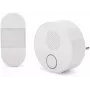 ENTAC Bezprzewodowy Dzwonek do Drzwi AC Plug-in Kinetic Switch IP44 Nadajnik Biały
