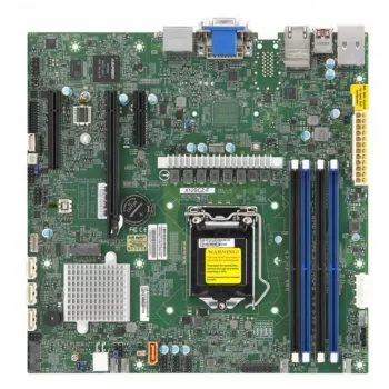 Płyta główna Supermicro X12SCZ-QF Micro ATX, Intel C252, LGA 1200, DDR4, Dual Gigabit LAN, IPMI